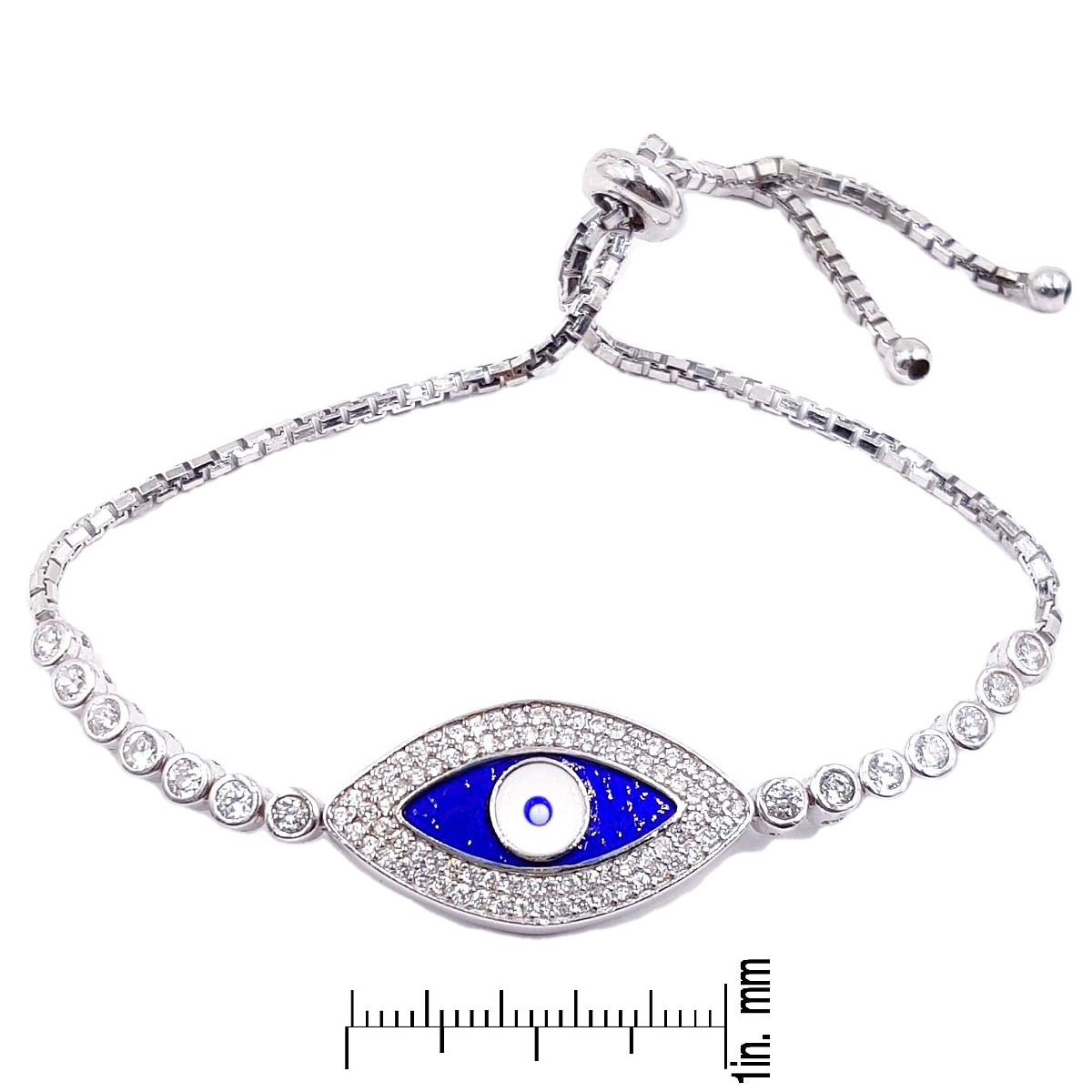Evil Eye High Quality 925 Sterling Silver Bracelet