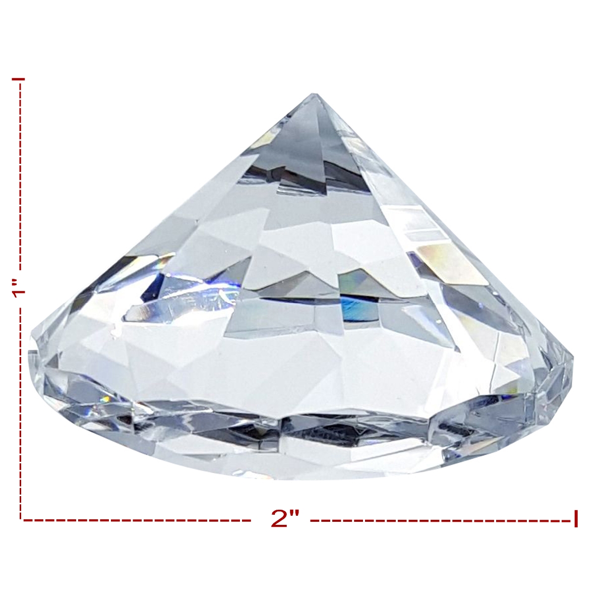 Crystal Diamond Paperweight By Crystal Florida