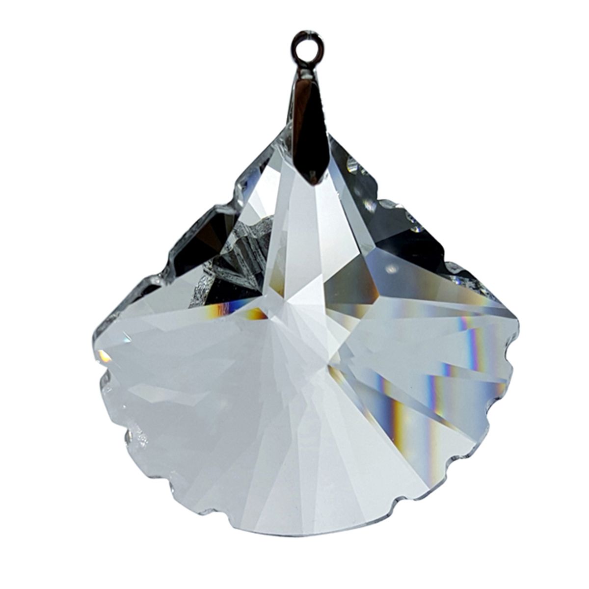 Details about   63mm Scallop Spade Austrian Crystal Clear Prism Suncatcher 2.5" 