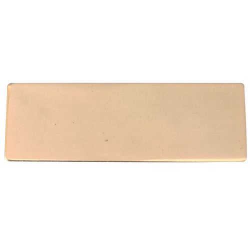 Gold No Hole Plate 35 x 15