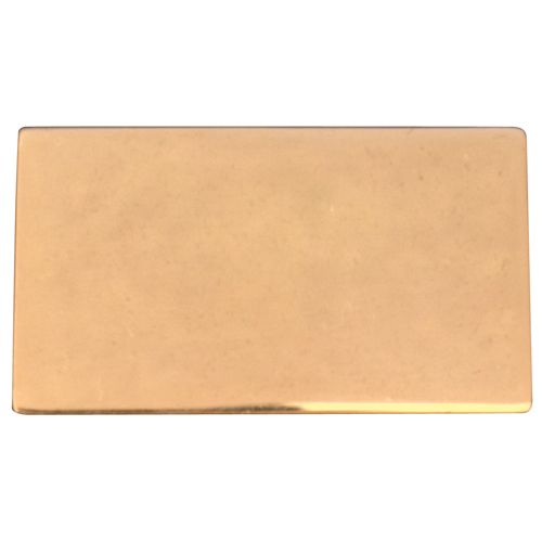 Gold No Hole Plate 35 x 20